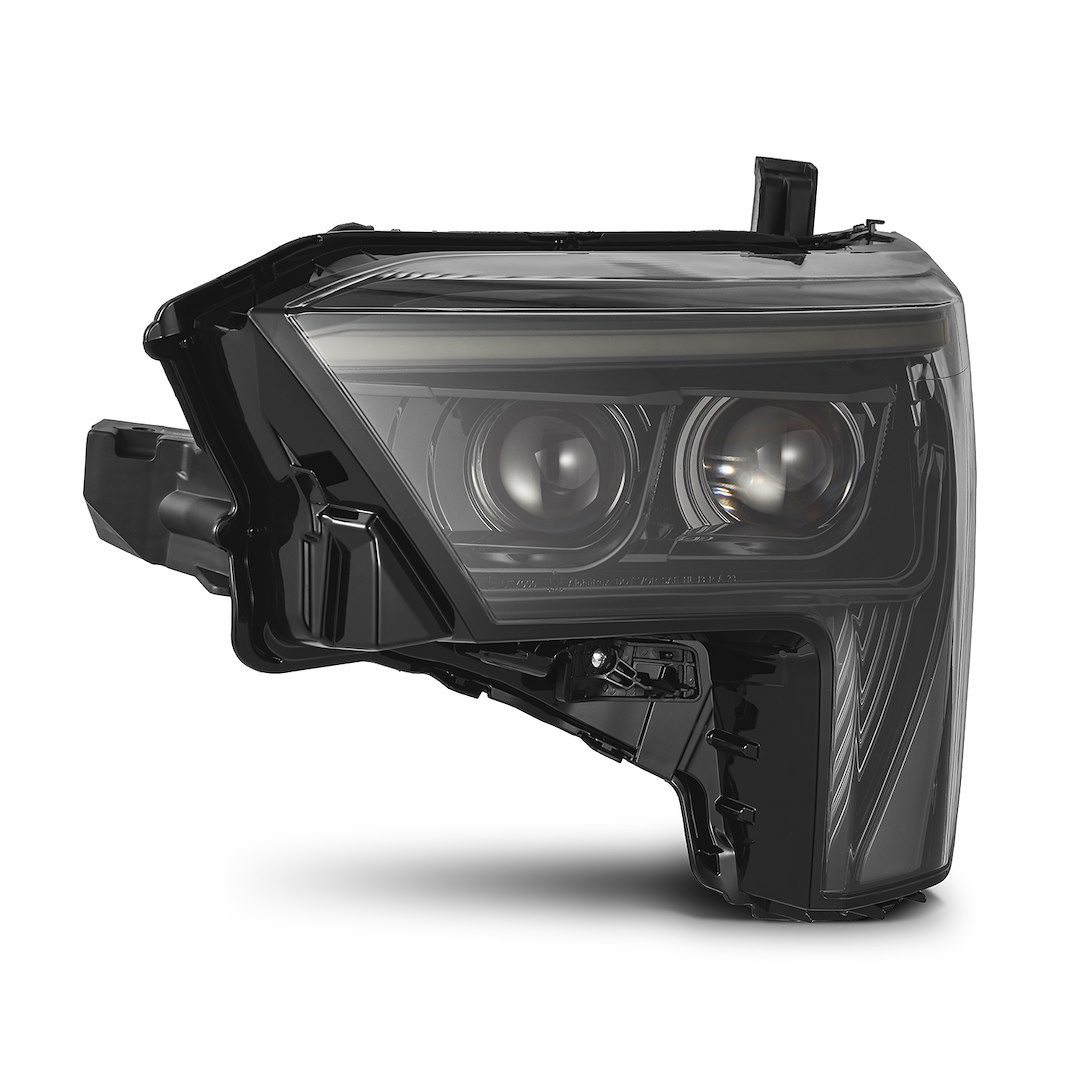 Alpharex USA Headlight Assembly, Luxx-Series, LED Bulb, Projector Beam with Amber Daytime Running Light/ Amber Sequential Signal – 880873