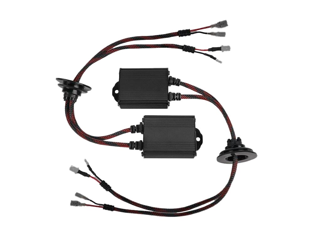 Arc Lighting Headlight Wiring Harness, Tiny Monster, For Use with H1/H3 Bulb, Set of 2 – 20012