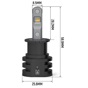 Arc Lighting Driving/ Fog Light Bulb, Tiny Monster Concept Series, H3, LED, 18 Watt, Fog Beam, 6000 Lumens, 6500K Light Color Temperature – 21031