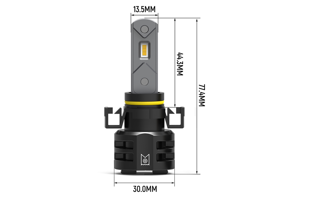 Arc Lighting Daytime Running Light Bulb – LED, Tiny Monster Concept Series, H16/5202 LED, 6500K, 6000 Lumens, 18 Watt Per Bulb – 21161