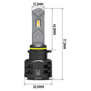 Arc Lighting Daytime Running Light Bulb – LED, Tiny Monster Concept Series, PSX26W LED, 6500K, 6000 Lumens, 18 Watt Per Bulb, 9 to 40 Volt DC – 21261