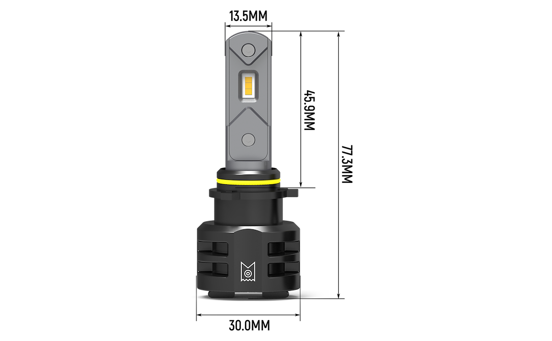 Arc Lighting Daytime Running Light Bulb – LED, Tiny Monster Concept Series, PSX26W LED, 6500K, 6000 Lumens, 18 Watt Per Bulb, 9 to 40 Volt DC – 21261