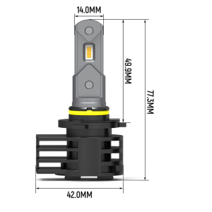 Arc Lighting Headlight Bulb, Tiny Monster Concept Series, 9005, LED Bulb, 18 Watt, 7.5 to 16 Volt, 6000 Lumens, 6500K Light Color Temperature – 21951