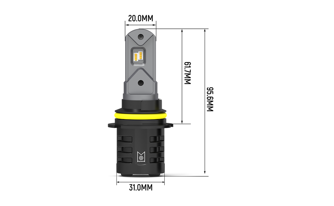 Arc Lighting Headlight Bulb, Tiny Monster Concept Series, 9007, LED Bulb, 18 Watt, 7.5 to 16 Volt, 6000 Lumens, 6500K Light Color Temperature – 21971
