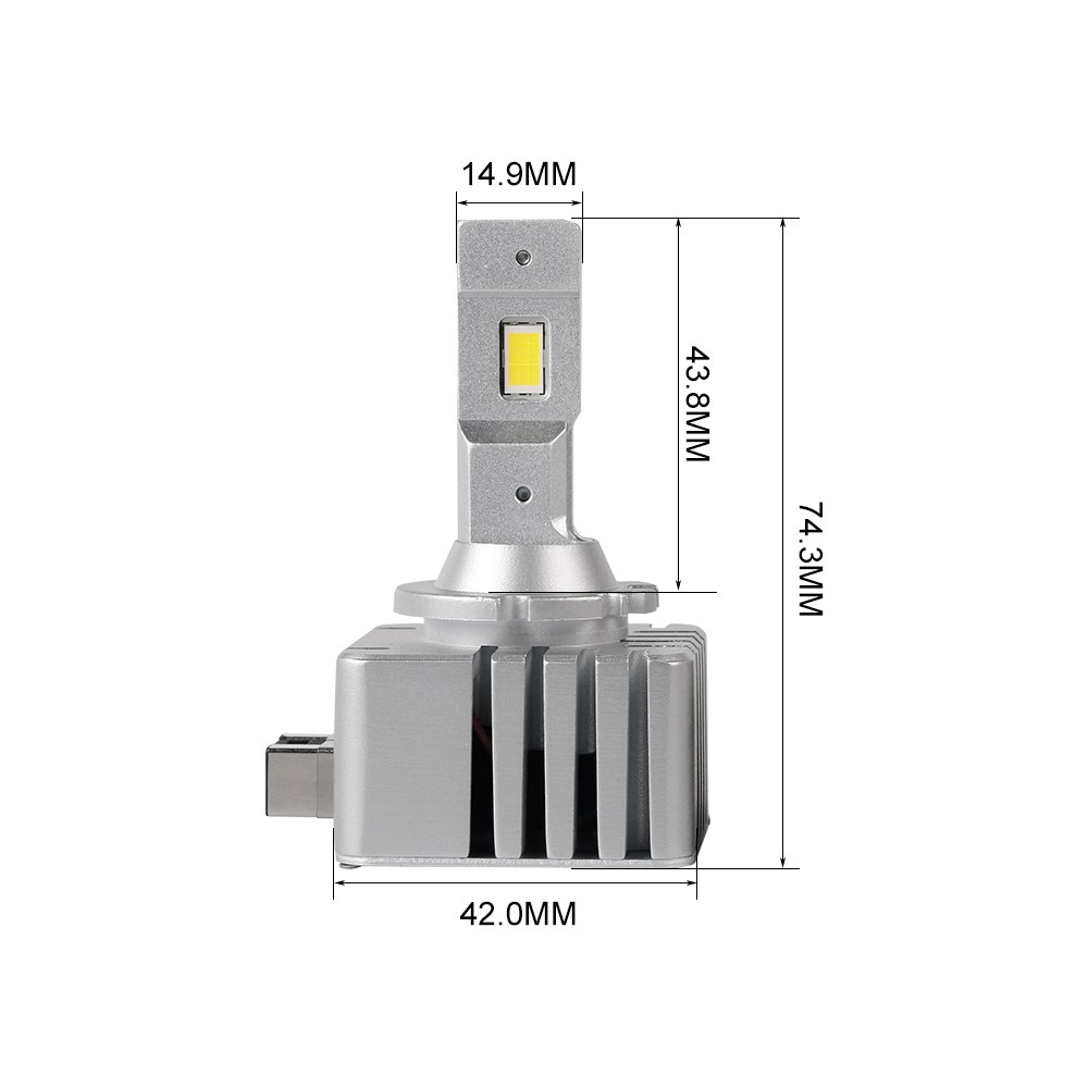 Arc Lighting Headlight Bulb, Tiny Monster Xtreme Series, D1, LED Bulb, 45 Watt, 9 to 16 Volt, Cool White Beam Color, 10000 Lumens – 22D11