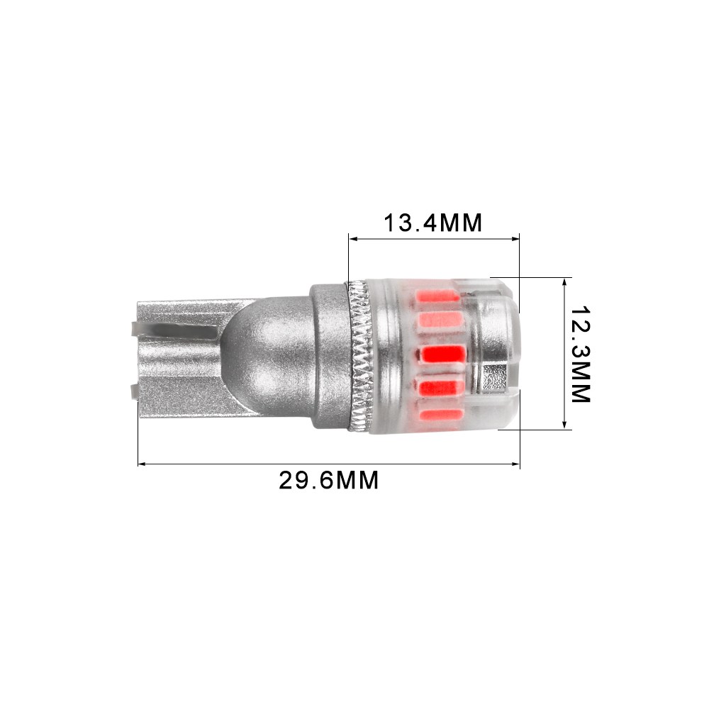 Arc Lighting Side Marker Light Bulb – LED, Tiny Monster Eco Series, 194 Philips 3020 High Power LED, Red, 600 Lumens, 9 to 18 Volt DC – 3110R