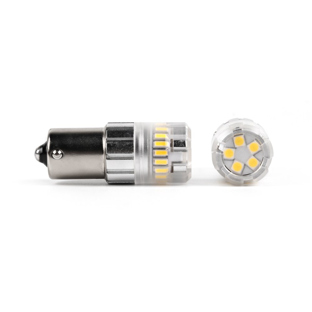 Arc Lighting Turn Signal Light Bulb – LED, Tiny Monster Eco Series, 1156 Philips 3020 High Power LED, White, 600 Lumens, 9 to 18 Volt DC – 3116W