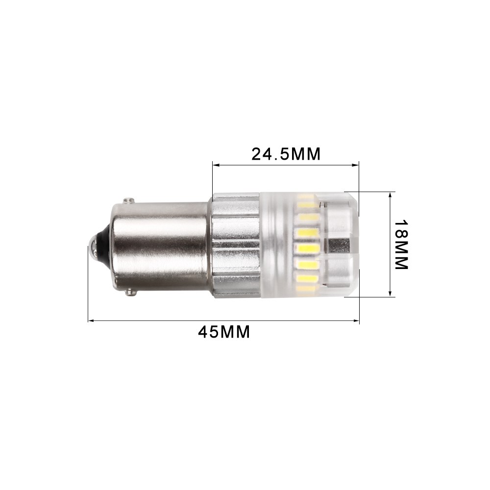 Arc Lighting Turn Signal Light Bulb – LED, Tiny Monster Eco Series, 1156 Philips 3020 High Power LED, White, 600 Lumens, 9 to 18 Volt DC – 3116W