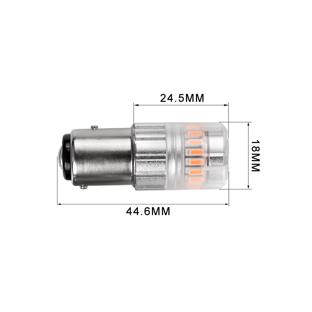 Arc Lighting Turn Signal Light Bulb – LED, Tiny Monster Eco Series, 1157 Philips 3020 High Power LED, Amber, 600 Lumens, 9 to 18 Volt DC – 3117A