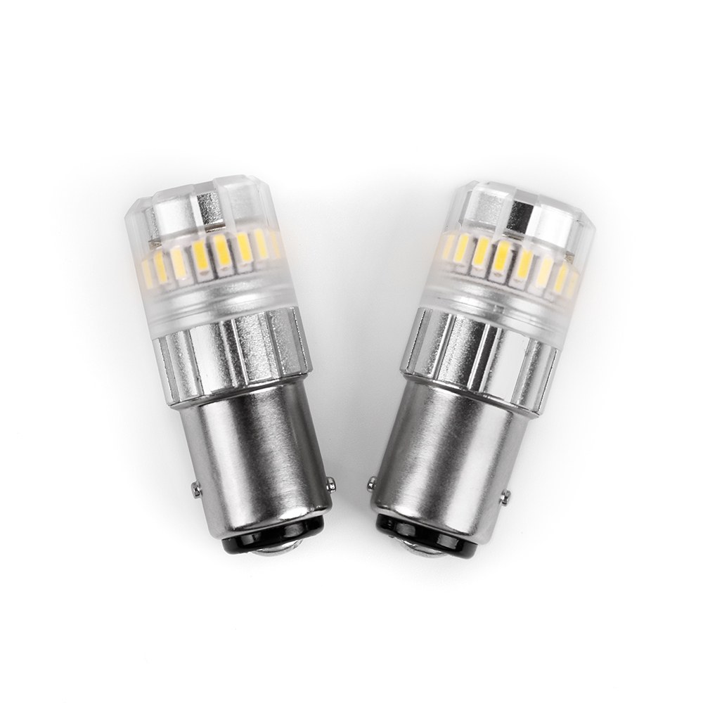 Arc Lighting Tail Light Bulb – LED, Tiny Monster Eco Series, 1157 Philips 3020 High Power LED, White, 600 Lumens, 9 to 18 Volt DC, Set of 2 – 3117W