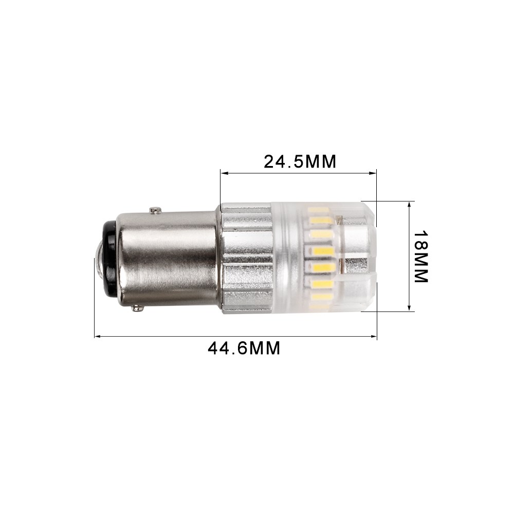 Arc Lighting Tail Light Bulb – LED, Tiny Monster Eco Series, 1157 Philips 3020 High Power LED, White, 600 Lumens, 9 to 18 Volt DC, Set of 2 – 3117W