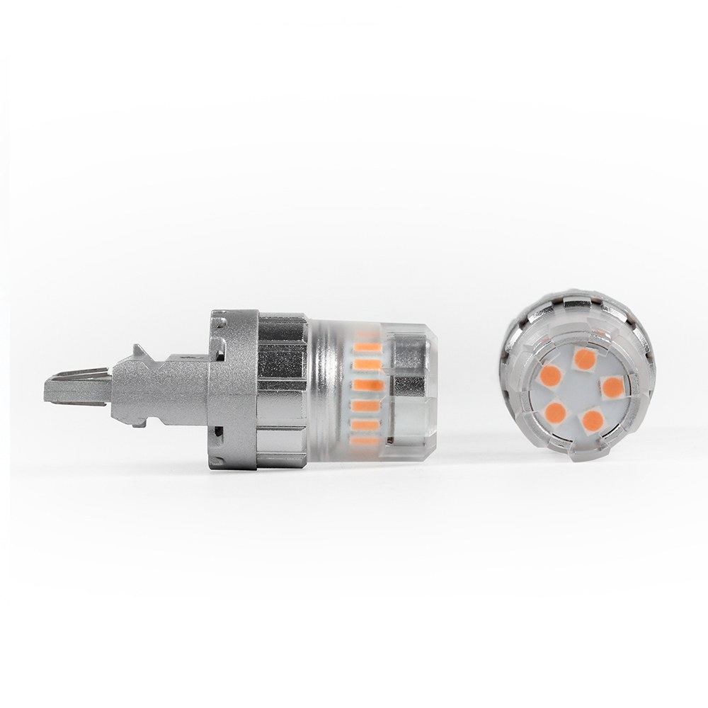 Arc Lighting Tail Light Bulb, Eco Series, WT21W Philips 3020 High Power LED, Amber, 600 Lumens, 9 to 16 Volt DC, Set of 2 – 3121A