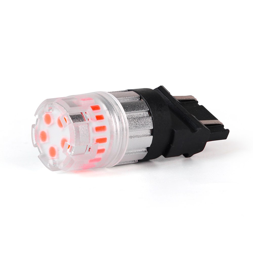 Arc Lighting Tail Light Bulb, Eco Series, WT21W Philips 3020 High Power LED, Red, 600 Lumens, 9 to 16 Volt DC, Set of 2 – 3121R