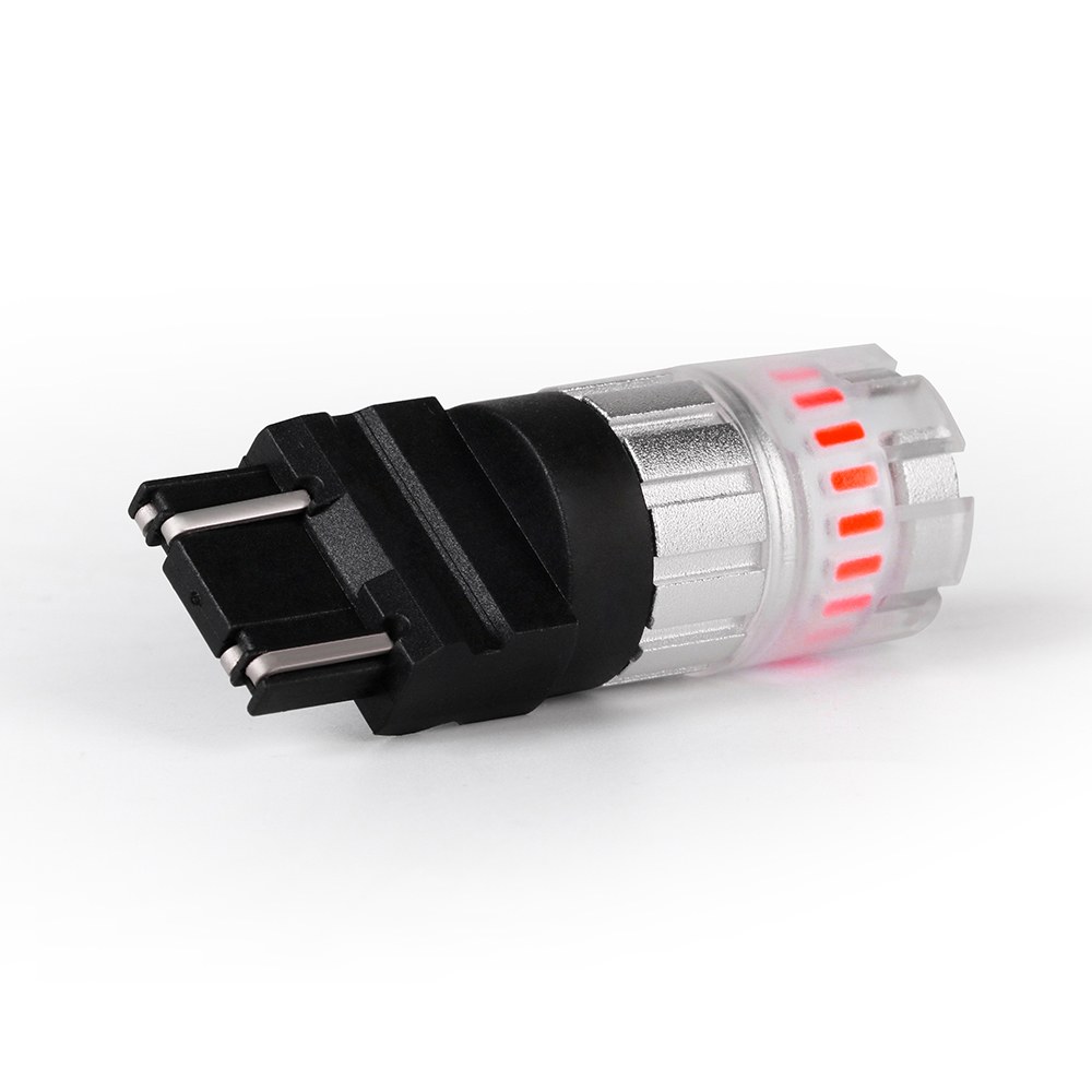Arc Lighting Tail Light Bulb, Eco Series, WT21W Philips 3020 High Power LED, Red, 600 Lumens, 9 to 16 Volt DC, Set of 2 – 3121R