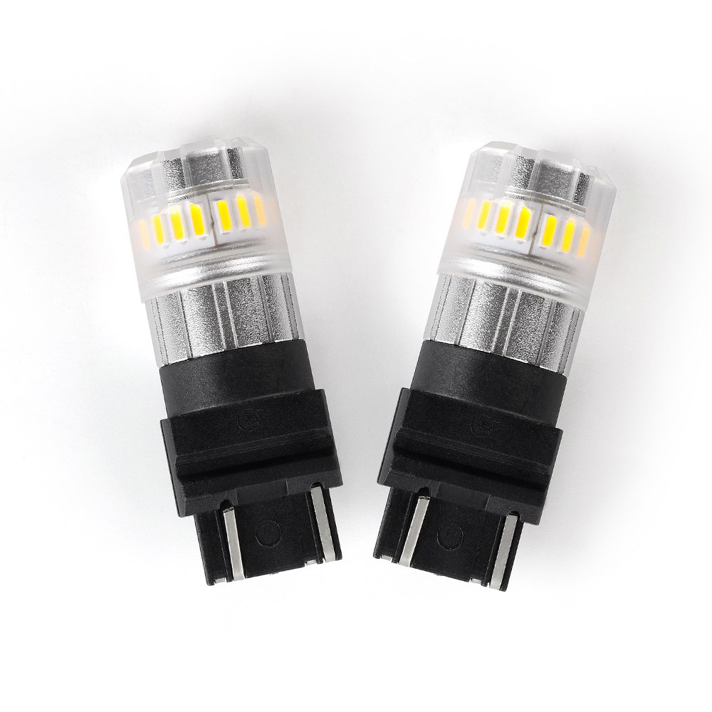 Arc Lighting Tail Light Bulb, Eco Series, WT21W Philips 3020 High Power LED, White, 600 Lumens, 9 to 16 Volt DC, Set of 2 – 3121W