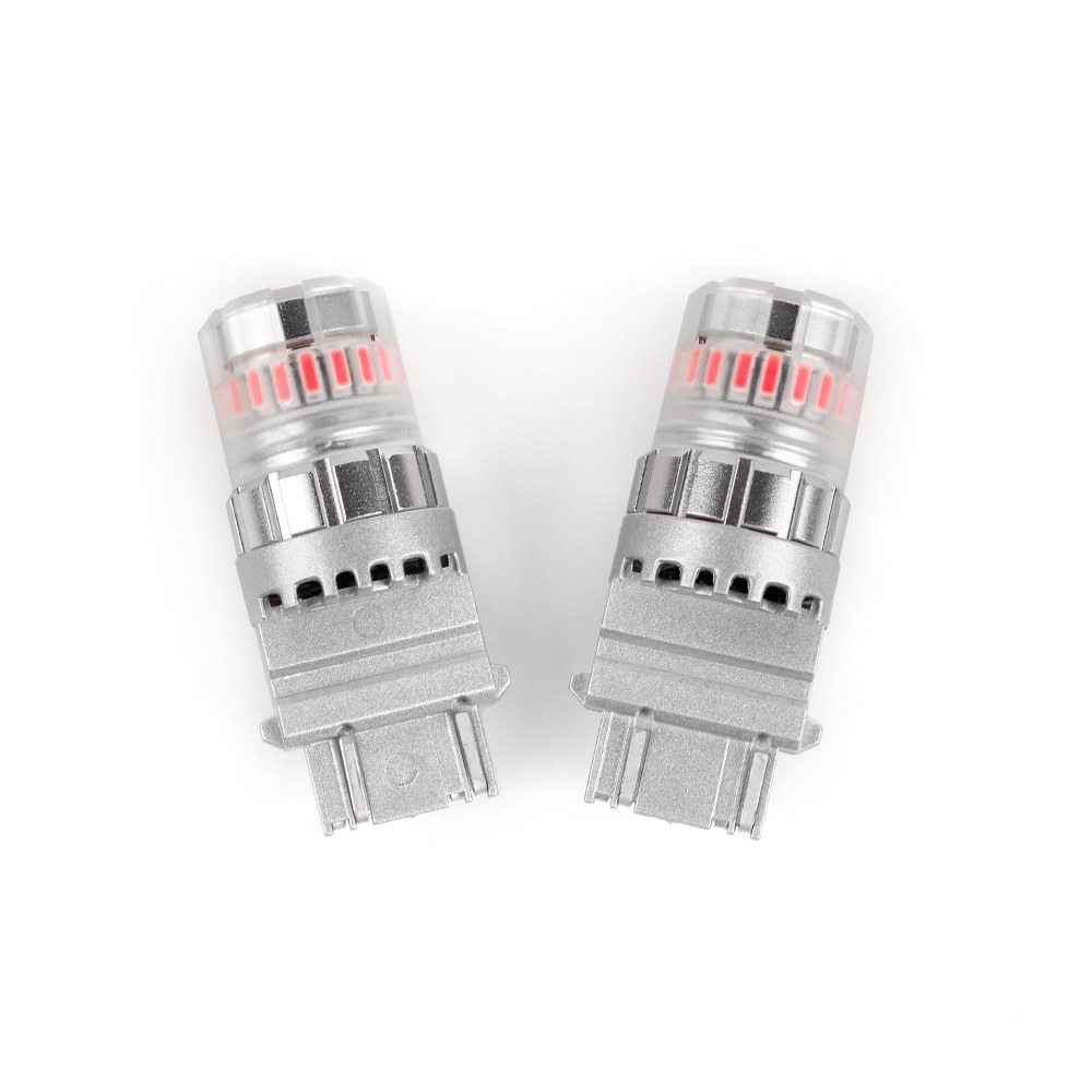 Arc Lighting Tail Light Bulb – LED, Tiny Monster Eco Series, 3156/3157 Philips 3020 High Power LED, Red, 600 Lumens, 9 to 18 Volt DC, Set of 2 – 3137R