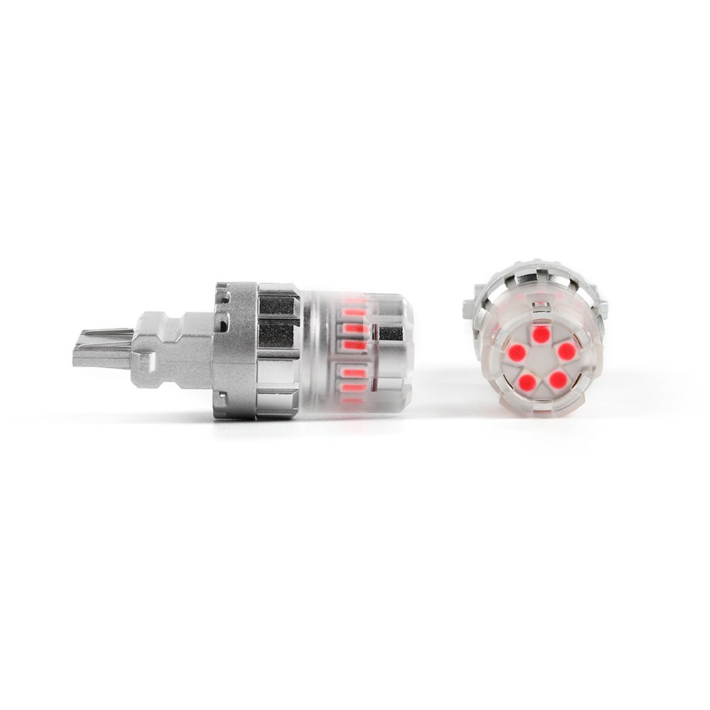Arc Lighting Tail Light Bulb – LED, Tiny Monster Eco Series, 3156/3157 Philips 3020 High Power LED, Red, 600 Lumens, 9 to 18 Volt DC, Set of 2 – 3137R