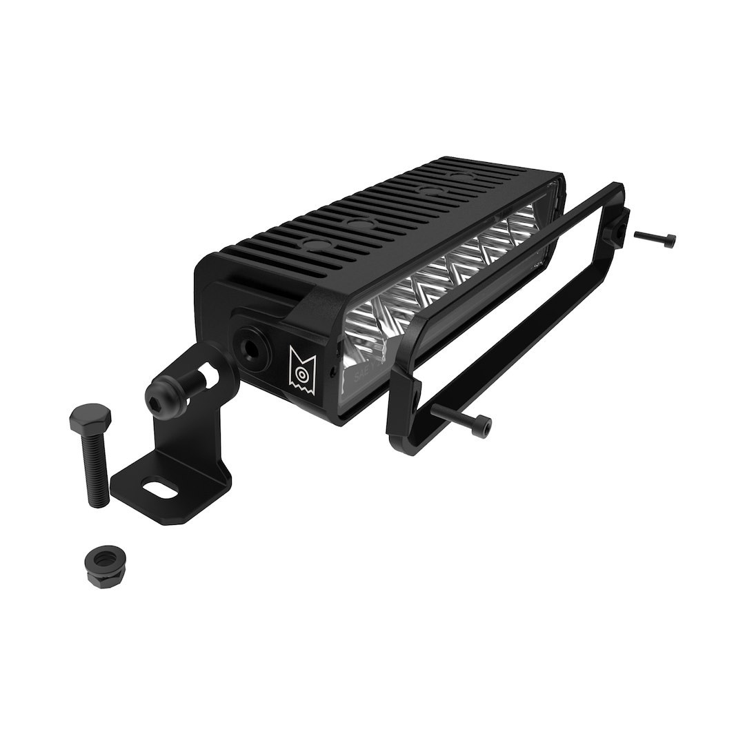 Arc Lighting Light Bar, Xtreme, LED, 8 Inch Length, 4 White LED/ 24 LED Halo Ring, 45 Watt, 5 Amp Draw at 12 Volt DC, Driving Beam – 6402DT