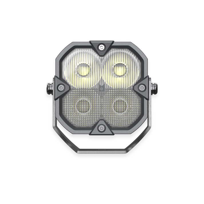 Arc Lighting Driving/ Fog Light, Tiny Monster Concept Pod Pro, LED Bulb, 4 White Cree Xpp LED Bulbs, 3.15 Inch Square – BB4211D