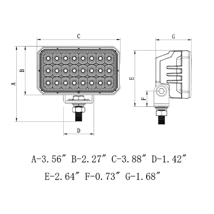 Arc Lighting Work Light, Work Pod Task, For Any Jobsite, 3.88 Inch X 2.77 Inch Rectangular, Pedestal Mount, 32 Watt/ 2800 Lumens – BB44041