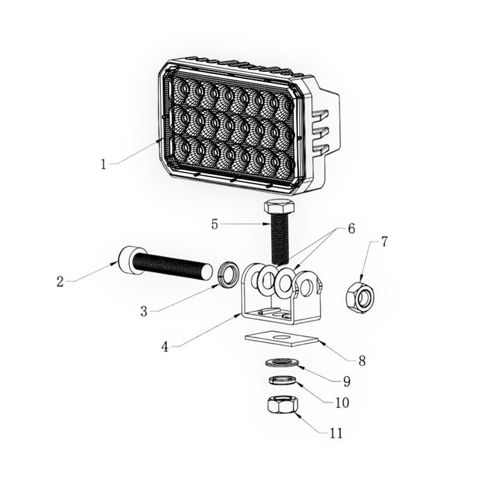 Arc Lighting Work Light, Work Pod Task, For Any Jobsite, 3.88 Inch X 2.77 Inch Rectangular, Pedestal Mount, 32 Watt/ 2800 Lumens – BB44041