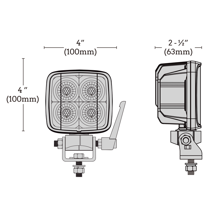 Arc Lighting Work Light, Work Pod Task Max, For Any Jobsite, 4 Inch X 4 Inch Square, Pedestal Mount – BB45082