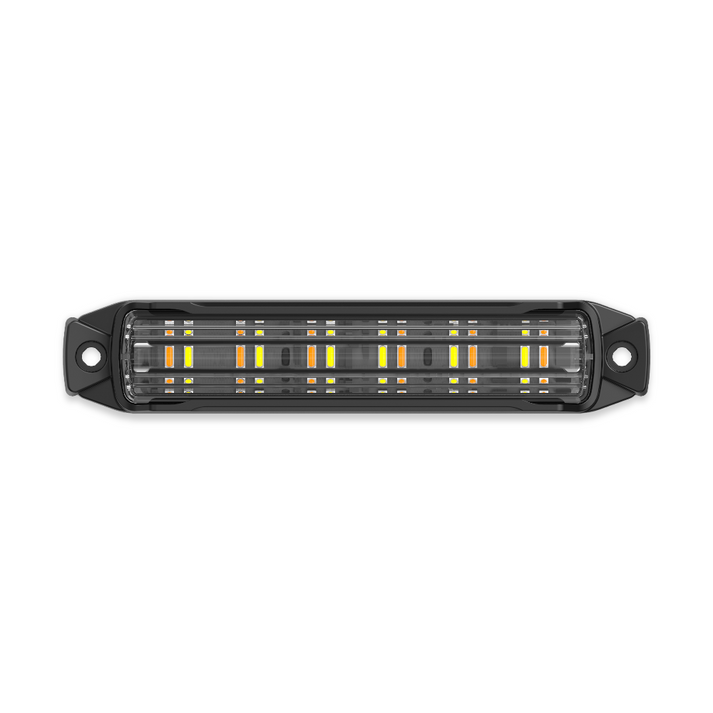 Arc Lighting Warning Light, 4.9 Inch Length X 0.79 Inch Width X 0.94 Inch Height, Mini Bar, Surface Mount, Strobe, Clear Polycarbonate Lens – BB6010B