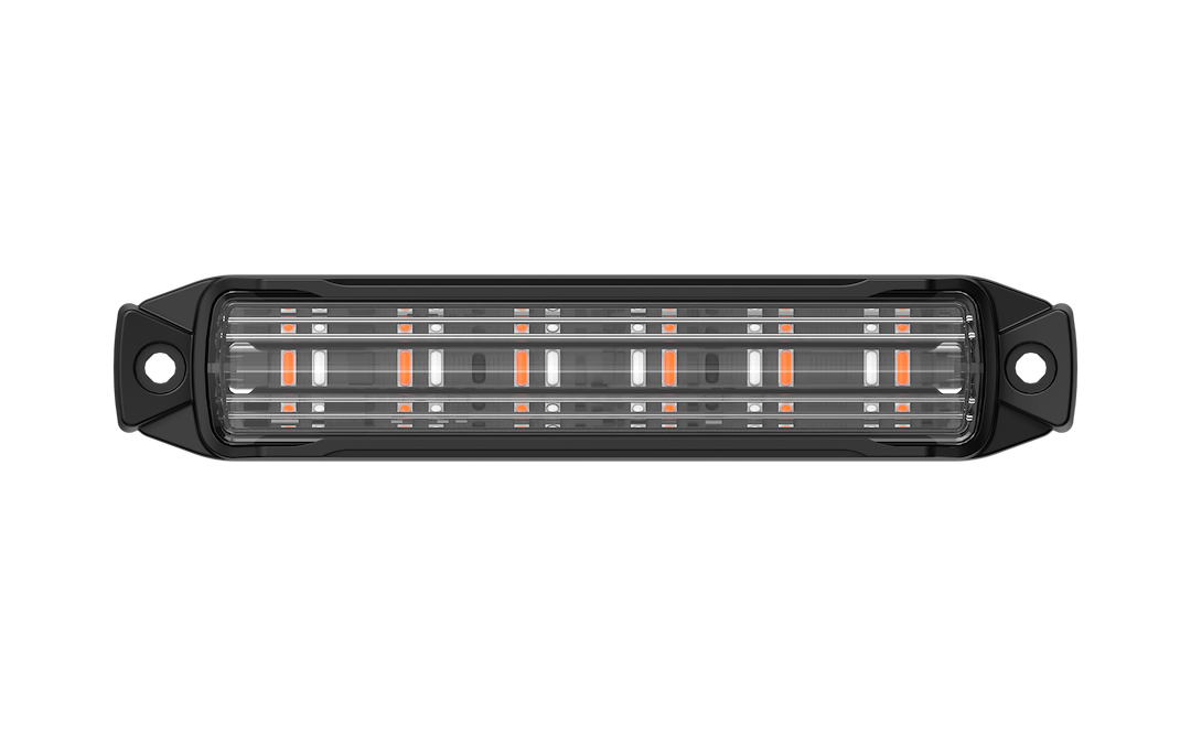 Arc Lighting Warning Light, 4.9 Inch Length X 0.79 Inch Width X 0.94 Inch Height, Mini Bar, Surface Mount, Strobe, Clear Polycarbonate Lens – BB6010D