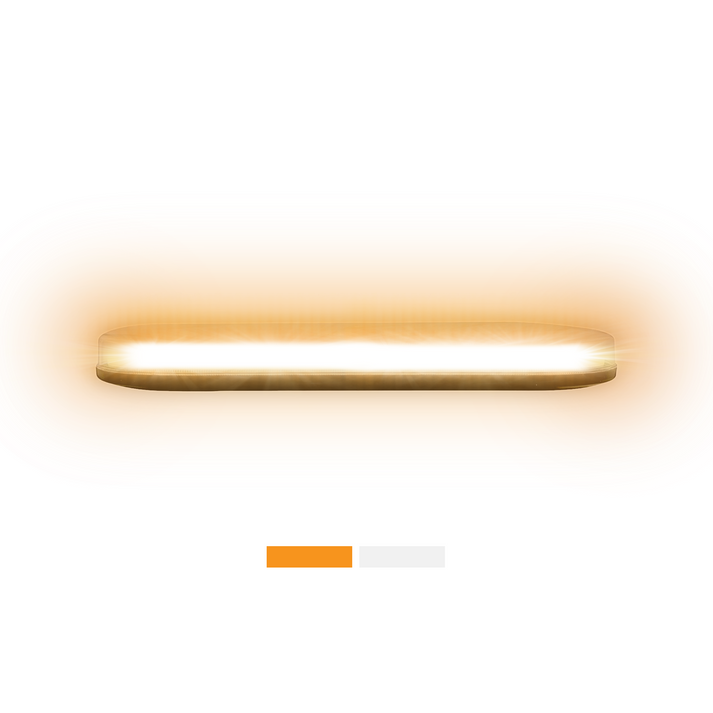 Arc Lighting Warning Light, 15 Inch Length X 7 Inch Width X 1-1/2 Inch Height, Mini Bar, Magnet/ Permanent Mount, Strobe – BB6011B