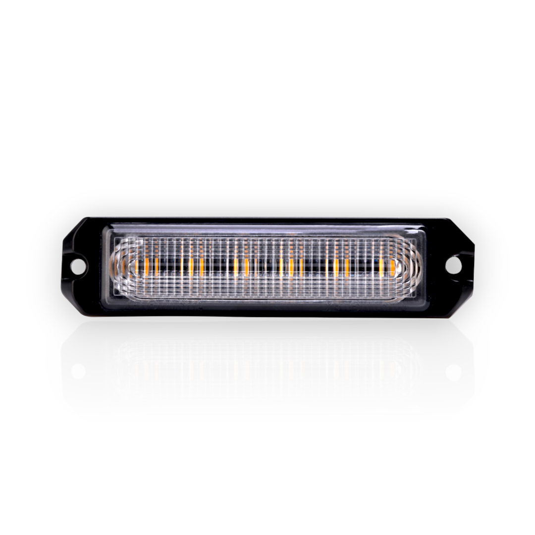 Arc Lighting Warning Light, Slim Series, 1.22 Inch Height X 4.7 Inch Width X 0.55 Inch Depth, Mini Bar, Surface Mount, Strobe – BB6110A