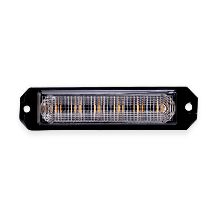 Arc Lighting Warning Light, Slim Series, 1.22 Inch Height X 4.7 Inch Width X 0.55 Inch Depth, Mini Bar, Surface Mount, Strobe – BB6110B