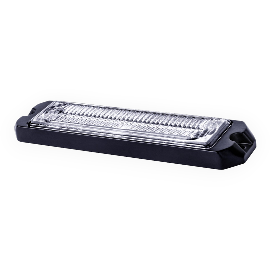 Arc Lighting Warning Light, Slim Series, 1.22 Inch Height X 4.7 Inch Width X 0.55 Inch Depth, Mini Bar, Surface Mount, Strobe – BB6110C