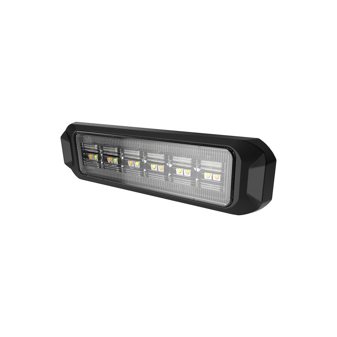 Arc Lighting Warning Light, Slim Series, 1.22 Inch Height X 4.7 Inch Width X 0.55 Inch Depth, Mini Bar, Surface Mount, Strobe – BB6110D