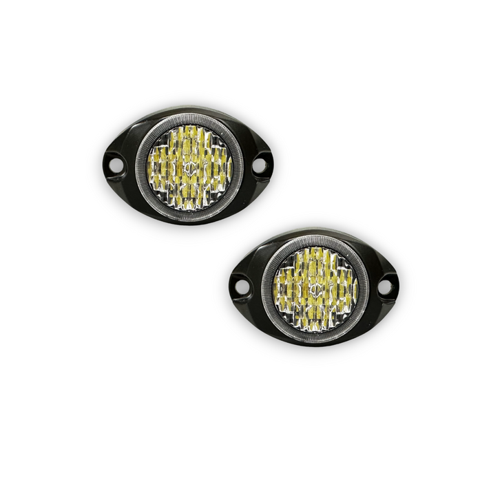 Arc Lighting Warning Light, Work Pod, 1.46 Inch Height X 2.1 Inch Width X 0.67 Inch Depth, Round Light, Surface Mount, Strobe – BB6120W