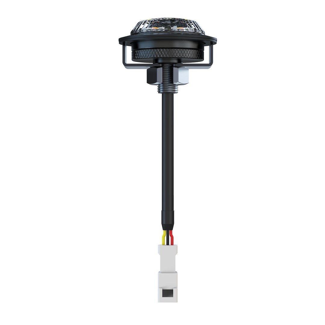 Arc Lighting Warning Light, Work Pod, 2 Inch Diameter, Round Light, Surface Mount, Strobe, Clear Polycarbonate Lens – BB6122B