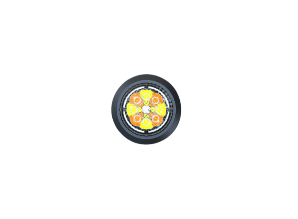 Arc Lighting Warning Light, Work Pod, 2 Inch Diameter, Round Light, Surface Mount, Strobe, Clear Polycarbonate Lens – BB6122B