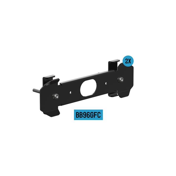 Arc Lighting Warning Light Mount, Strobelink™, For Grille Mount, Type Fc, Black, Stainless Steel, Set of 2, With 4 Back Plate and 4 Screws – BB96GFC
