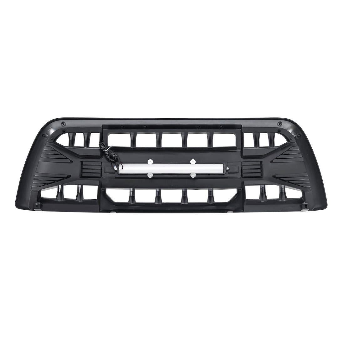 American Mod Grille, Armor, Bar Style, With Light Cutout, Matte Black, ABS Plastic – AMDEBA00143