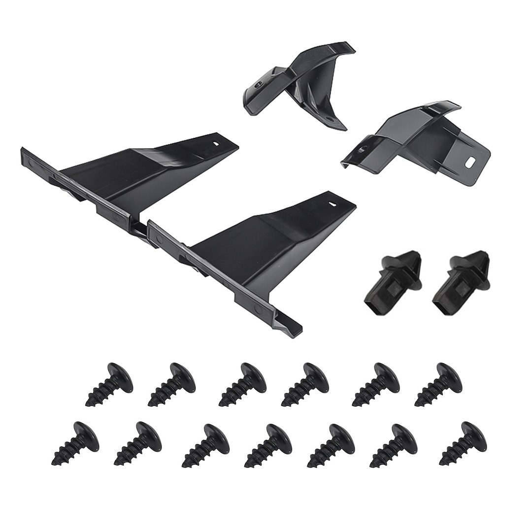 American Mod Grille, Armor, Bar Style, With Light Cutout, Matte Black, ABS Plastic – AMDEBA00143