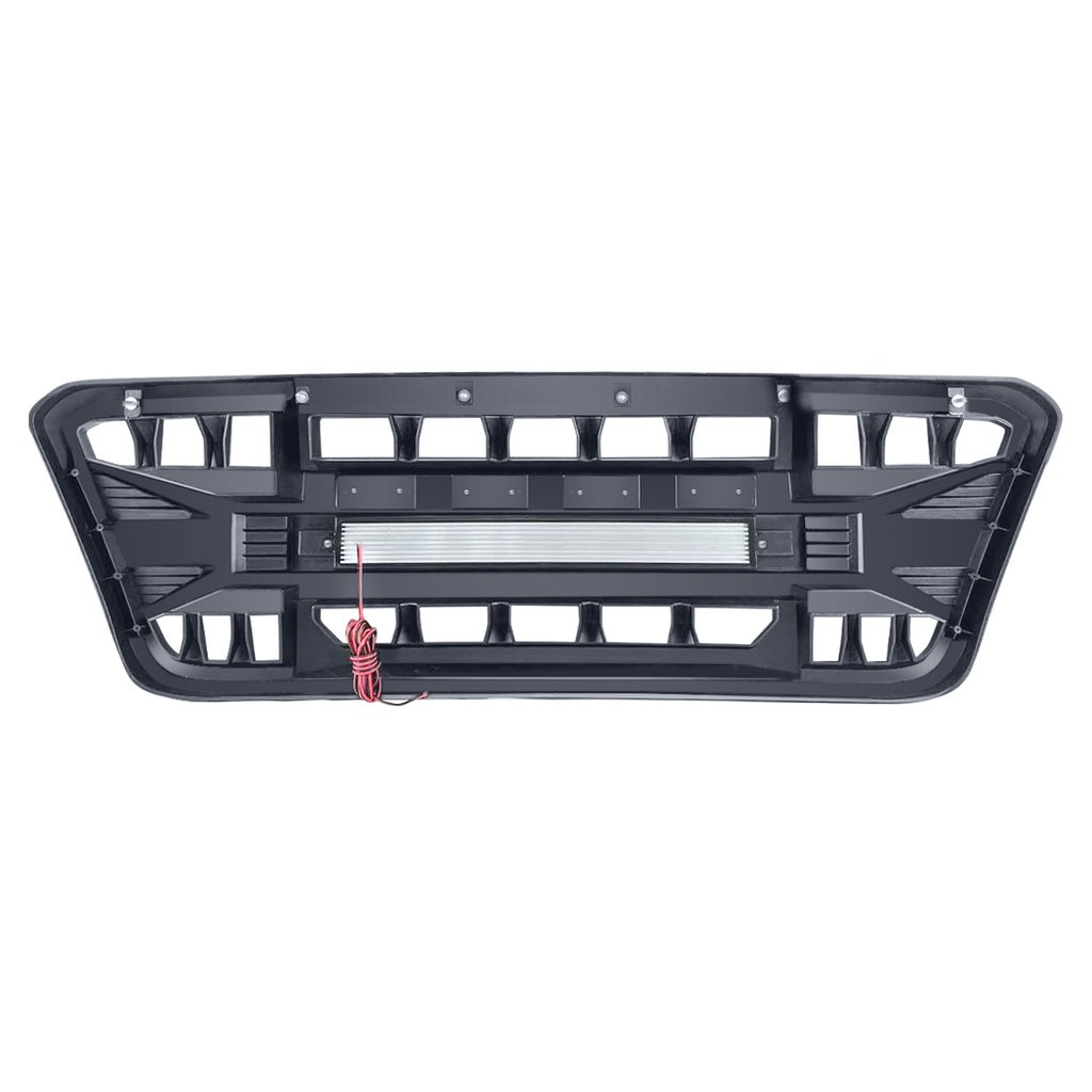 American Mod Grille, Armor, With Light Cutouts, Matte Black, ABS Plastic – AMFMAA00113