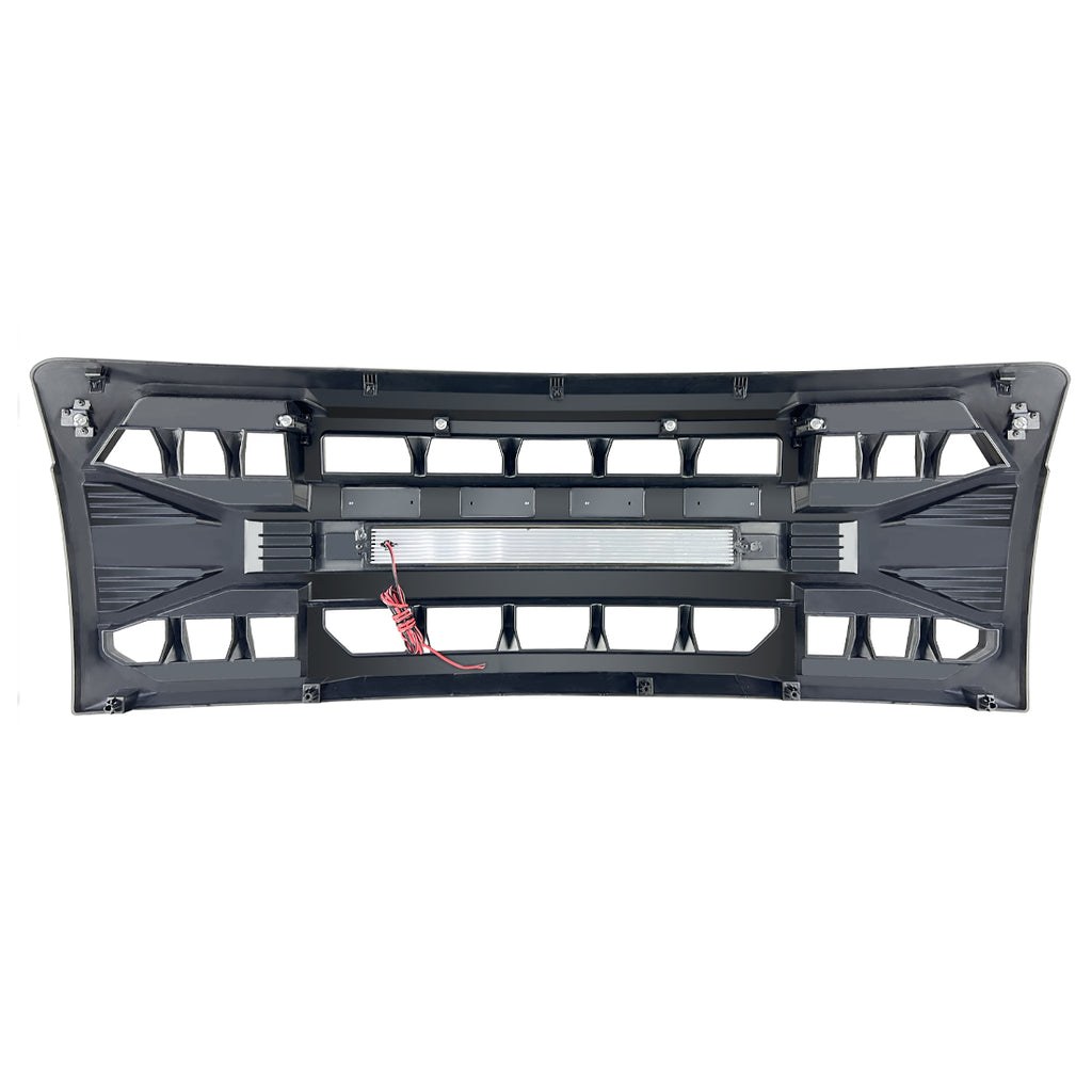 American Mod Grille, Armor, With Light Cutouts, Matte Black, ABS Plastic – AMFMAA00114