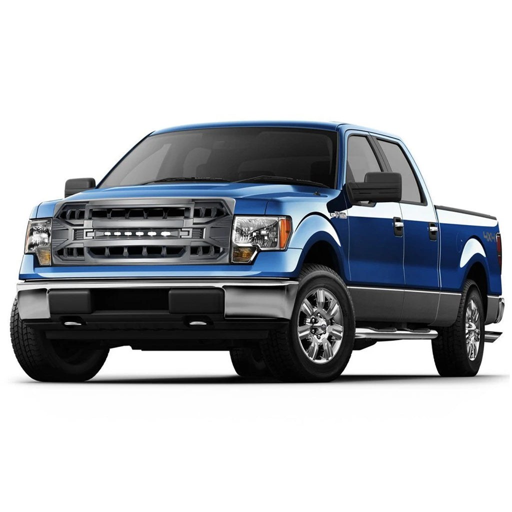 American Mod Grille, Armor, With Light Cutouts, Matte Black, ABS Plastic – AMFMAA00114