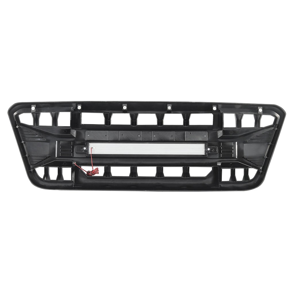American Mod Grille, Armor, With Light Cutouts, Gloss Black, ABS Plastic – AMFMAA00128