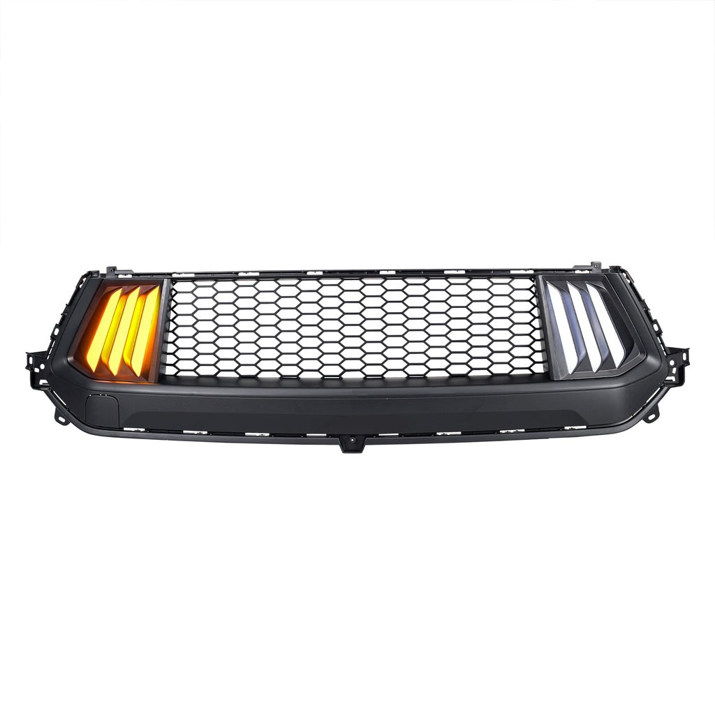 American Mod Grille, Knife, With Light Cutouts, Matte Black, ABS Plastic – AMFMCA00105