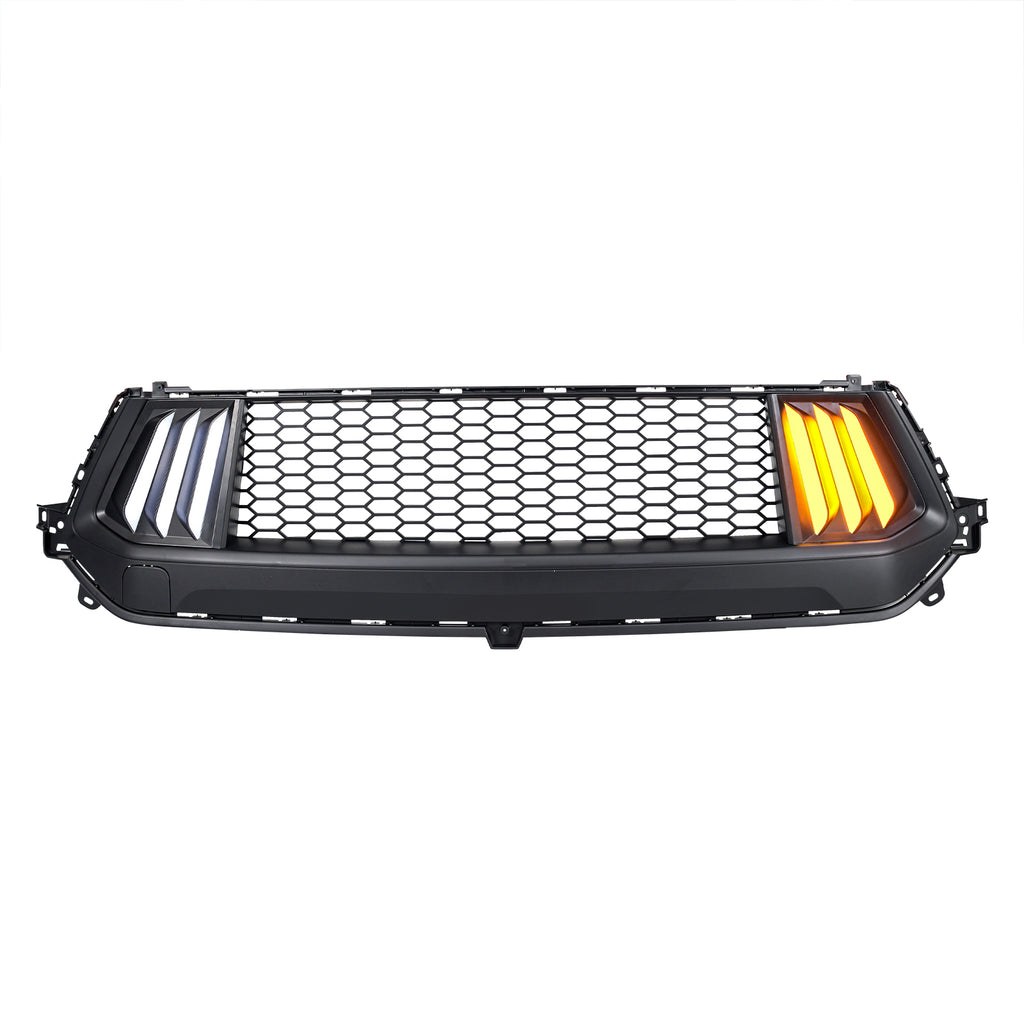 American Mod Grille, Knife, With Light Cutouts, Matte Black, ABS Plastic – AMFMCA00105