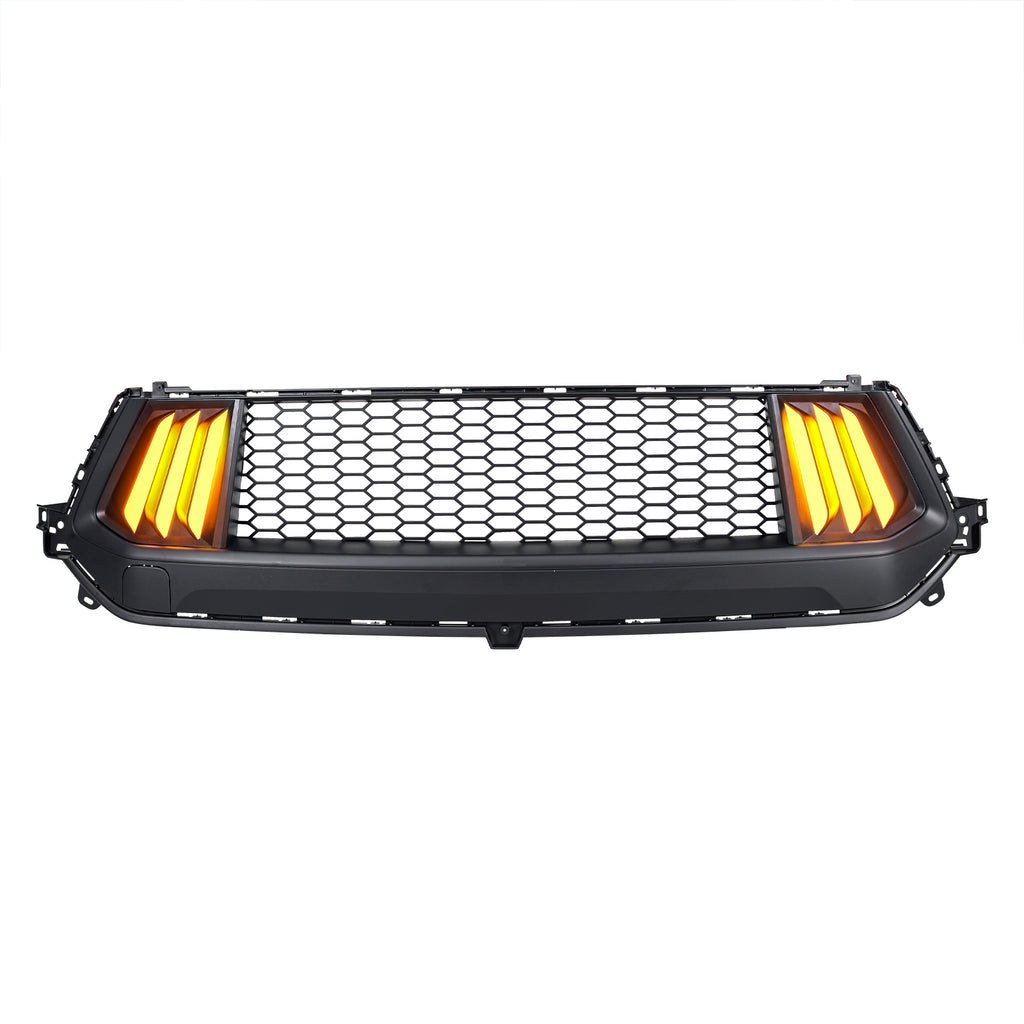 American Mod Grille, Knife, With Light Cutouts, Matte Black, ABS Plastic – AMFMCA00105