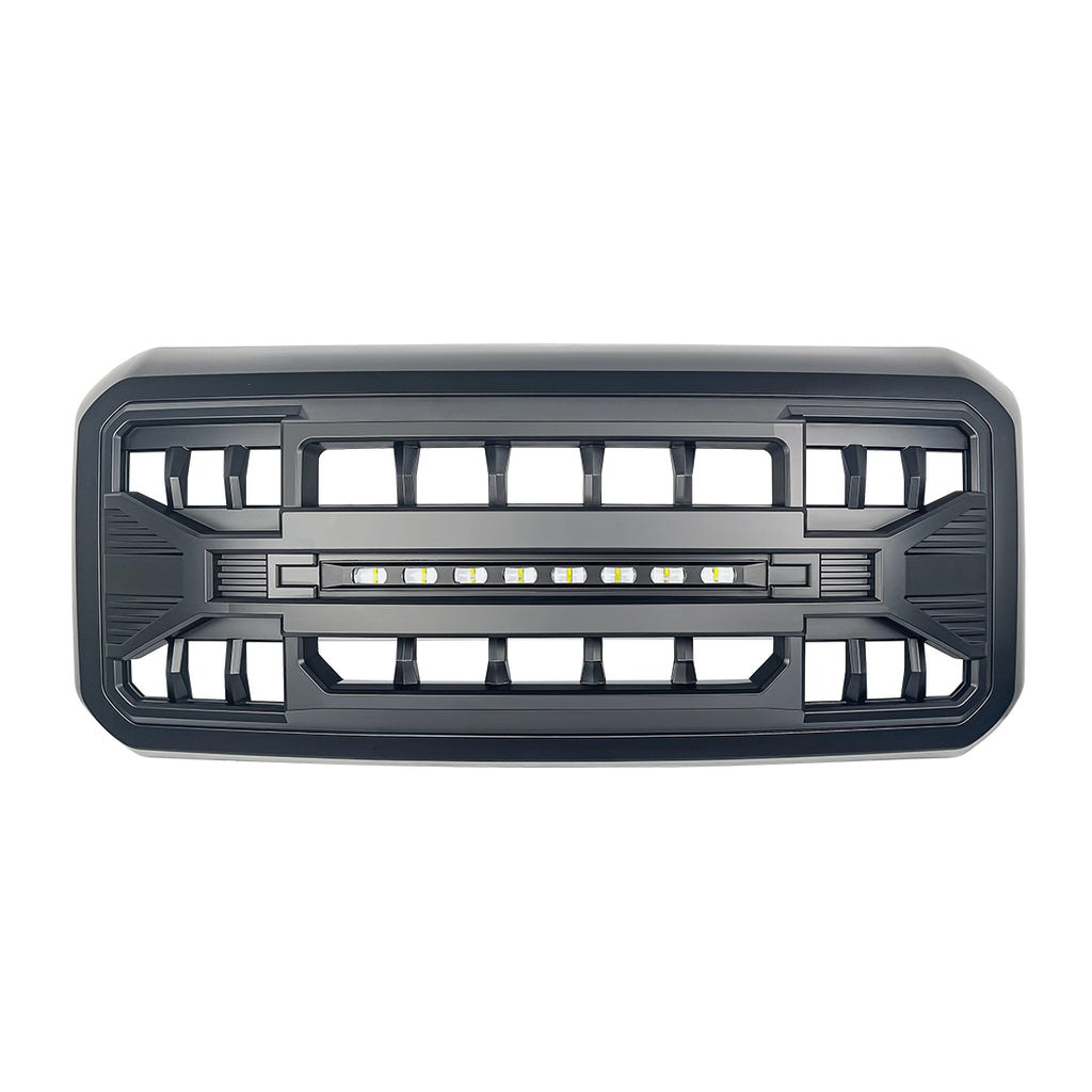 American Mod Grille, Armor, With Light Cutouts, Matte Black, ABS Plastic – AMFMFA00105