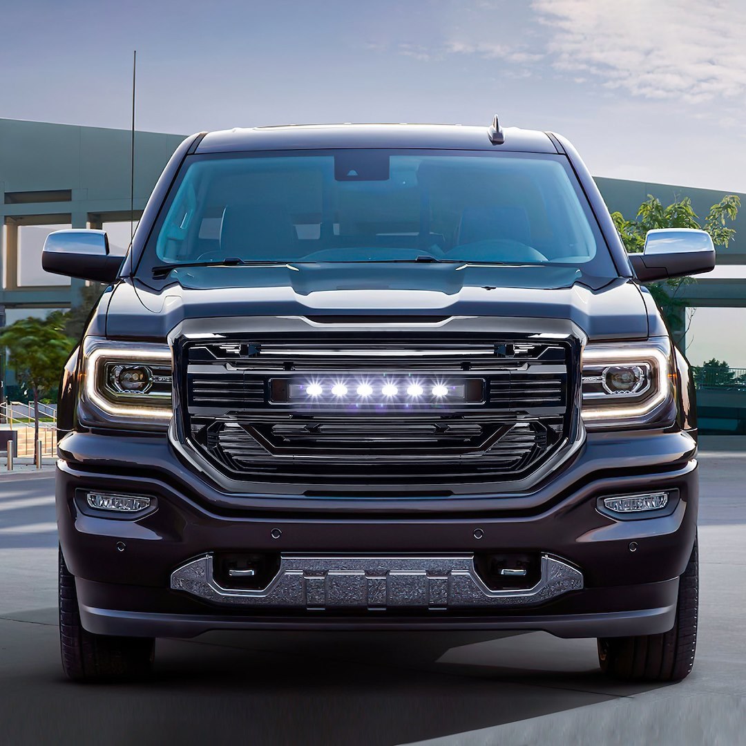 American Mod Grille, Armor, With Light Cutout, Gloss Black, ABS Plastic – AMGMAA00102