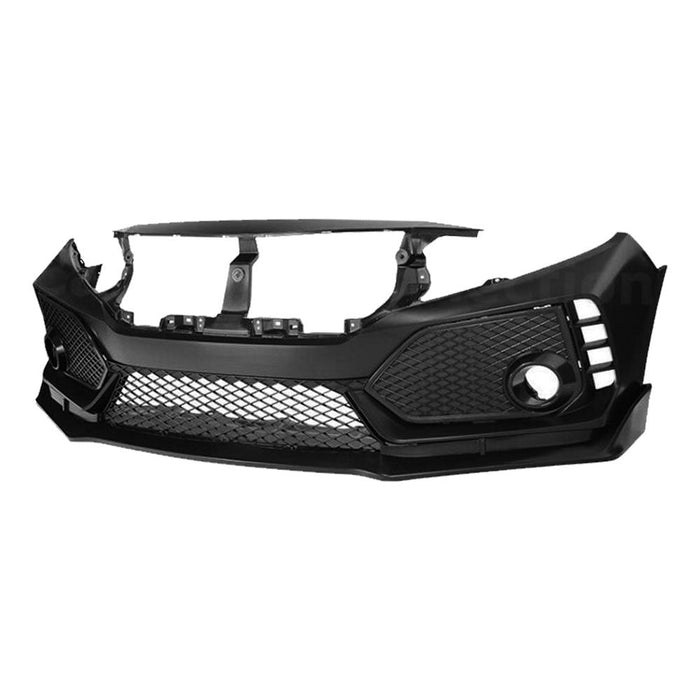 American Mod Bumper Cover, Type R Style, With Light Cutout, Polypropylene, Matte Black, Unpainted – AMHMAA01119