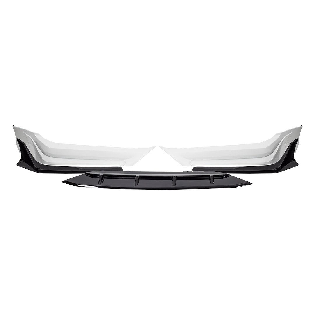 American Mod Spoiler, Front Spoiler, Aero Dynamic, Without Lights, ABS Plastic, Platinum White Pearl – AMHMBA00201